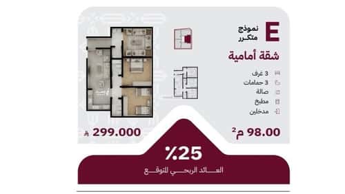 Apartment 667.5 SQM with 3 Bedrooms Al Rayaan, East Jeddah, Jeddah