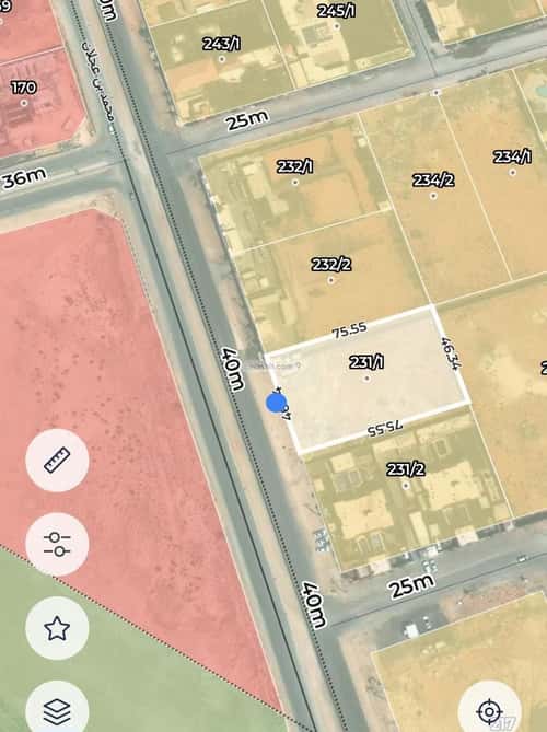 Land 3450 SQM Facing West on 40m Width Street Ar-Rimal, East Riyadh, Riyadh