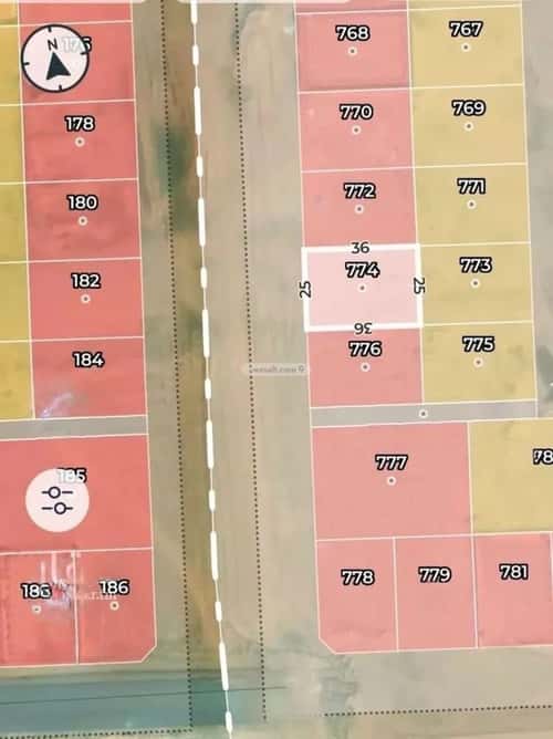 Land 900 SQM Facing West on 52m Width Street Al-Ghadeer, North Jeddah, Jeddah