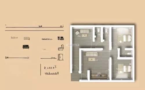 شقة 1995.5 متر مربع ب 3 غرف مشرفة، شمال جدة، جدة