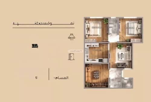 شقة 1995.5 متر مربع ب 3 غرف مشرفة، شمال جدة، جدة