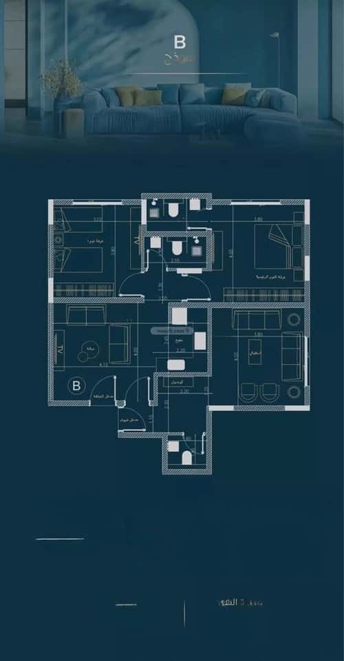 Apartment 625 SQM with 3 Bedrooms Al Faysaleyyah, North Jeddah, Jeddah
