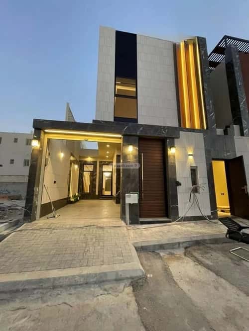 Villa 340.79 SQM Facing West on 15m Width Street Al-Malqa, North Riyadh, Riyadh