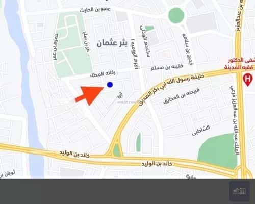 أرض 540 متر مربع شمالية على شارع 18م بئر عثمان، المدينة المنورة