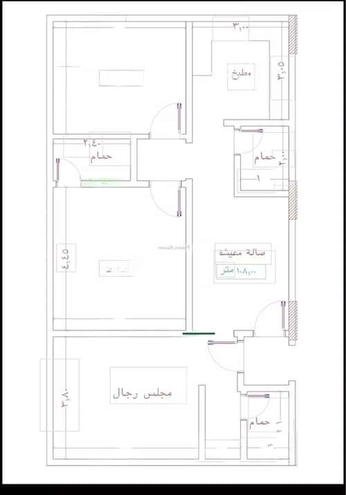 شقة 75.89 متر مربع ب 3 غرف الروابي، جنوب جدة، جدة