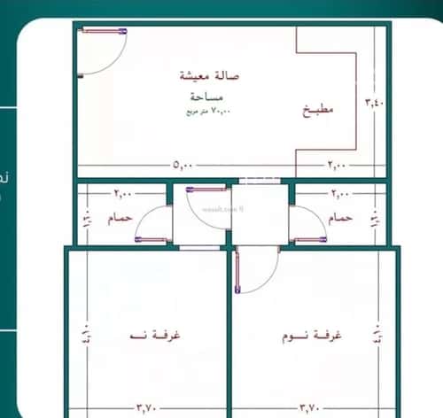 Apartment 900 SQM with 2 Bedrooms Al Bawadi, North Jeddah, Jeddah