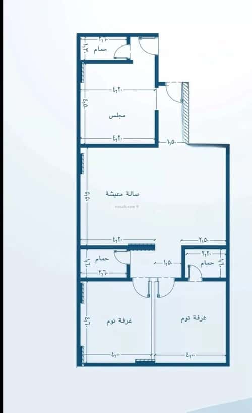 Apartment 128.69 SQM with 3 Bedrooms Al Faiha|A, South Jeddah, Jeddah