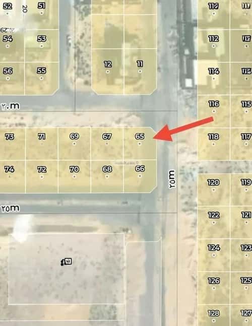 Land 395.5 SQM Facing North East on 25m Width Street Al-Bustan, Abqaiq