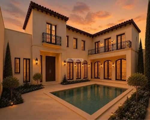 Villa 875 SQM Facing West on 15m Width Street Al-Malqa, North Riyadh, Riyadh