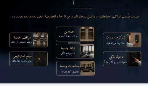 Apartment 820.5 SQM with 3 Bedrooms Al Rughamah, East Jeddah, Jeddah