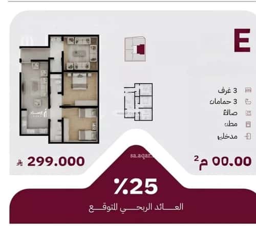 Apartment 667.5 SQM with 3 Bedrooms Al Rayaan, East Jeddah, Jeddah