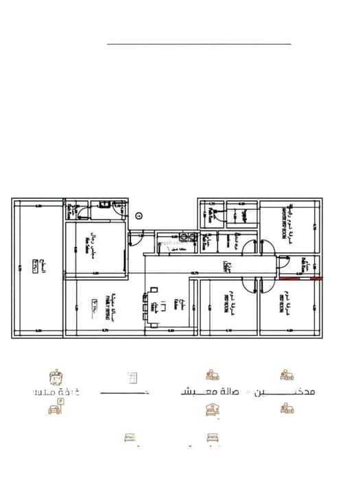 Apartment 550 SQM with 5 Bedrooms Al Salamah, North Jeddah, Jeddah