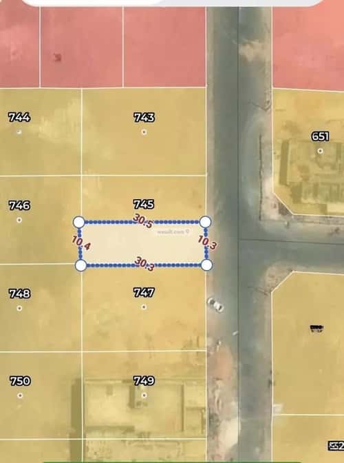 Land 316.5 SQM Facing East on 16m Width Street Haya Nabla, Madinah