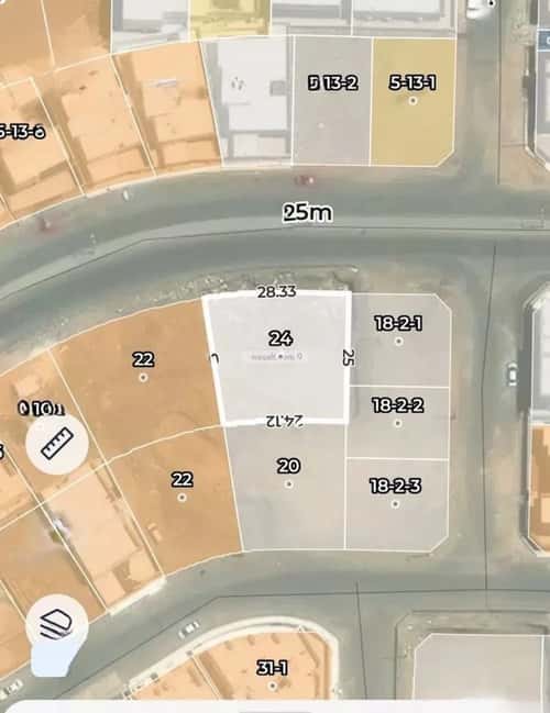 Land 655.74 SQM Facing North on 25m Width Street Haya Nabla, Madinah