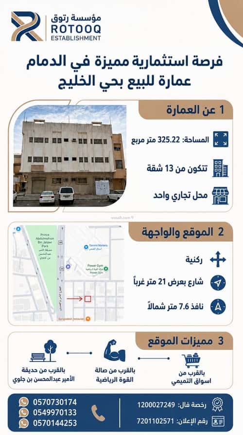 Building 325.22 SQM Facing South Al Khaleej, Aldammam