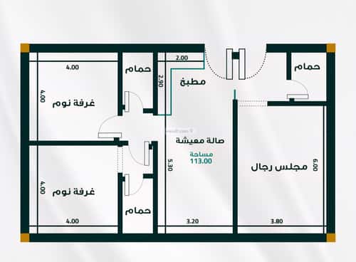 Apartment 1666.35 SQM with 3 Bedrooms Al Faiha|A, South Jeddah, Jeddah