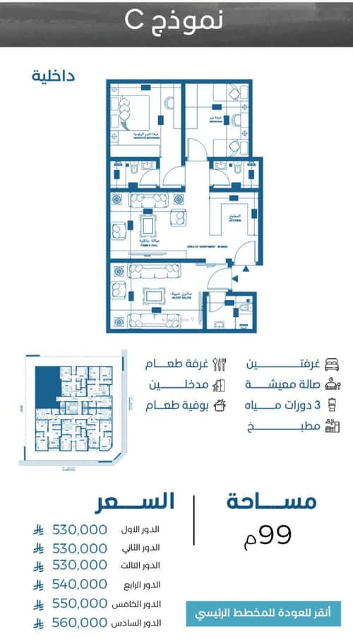شقة بغرفتين الرويس، جنوب جدة، جدة