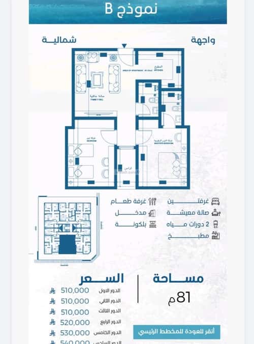 شقة 964.5 متر مربع ب 3 غرف الرويس، جنوب جدة، جدة