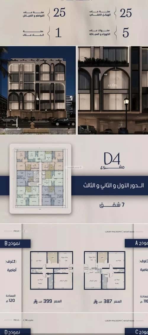 Apartment 780 SQM with 3 Bedrooms Al Marwah, North Jeddah, Jeddah