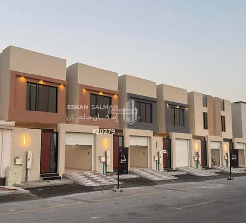 Villa 265.56 SQM Facing West on 40m Width Street Al Aqiq, Khobar