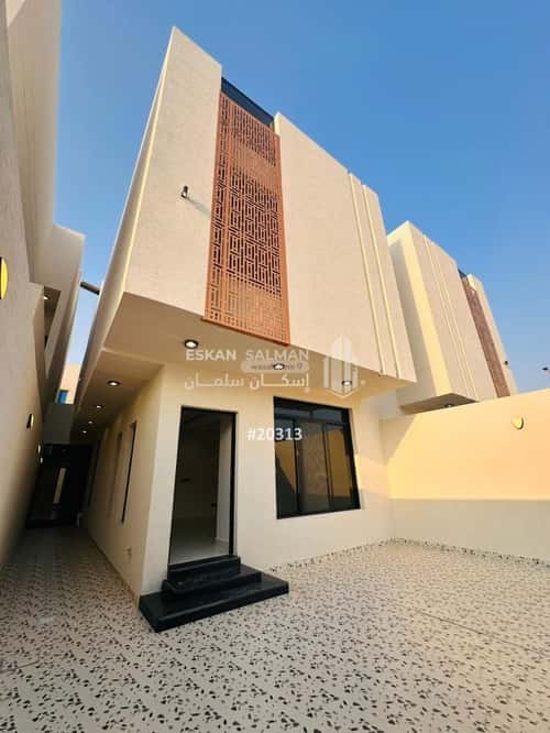 Villa 352.06 SQM Facing South on 20m Width Street Al Aqiq, Khobar