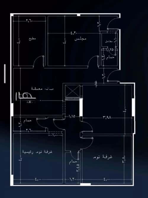 Apartment 820.5 SQM with 4 Bedrooms Al Rughamah, East Jeddah, Jeddah