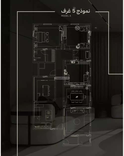 Apartment 227.09 SQM with 5 Bedrooms Madaen Al Fahad, South Jeddah, Jeddah