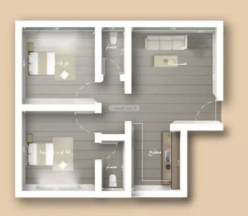 Apartment 1995.5 SQM with 2 Bedrooms Meshrefah, North Jeddah, Jeddah