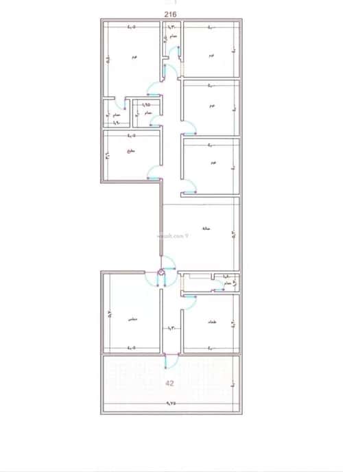 Apartment 658.35 SQM with 6 Bedrooms Mraykh, East Jeddah, Jeddah