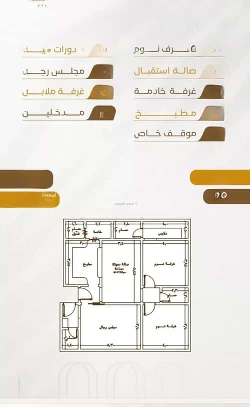 Apartment 3150 SQM with 3 Bedrooms Al Worood, South Jeddah, Jeddah