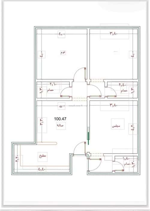 Apartment 700 SQM with 3 Bedrooms Al Nuzha, North Jeddah, Jeddah