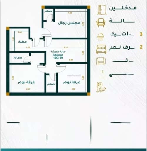 Apartment 558 SQM with 3 Bedrooms Meshrefah, North Jeddah, Jeddah