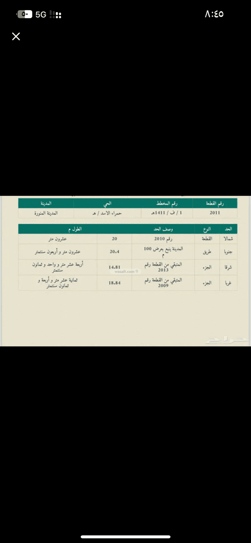 Land 336 SQM Facing South on 100m Width Street Al Haya Industrial, Madinah