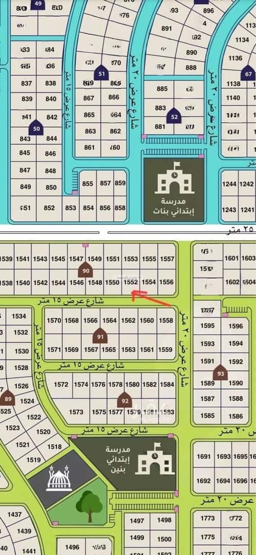 Land 630 SQM Facing South on 15m Width Street Daralsalam, Makkah Al Mukarramah