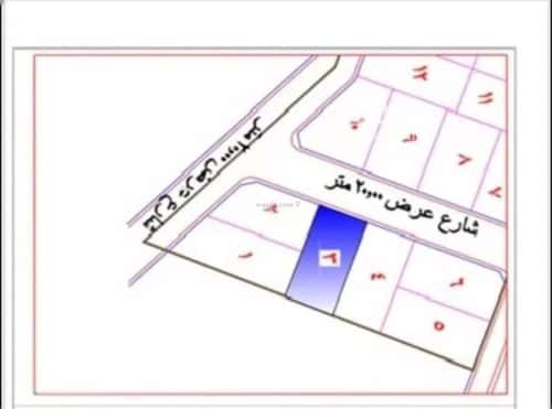 Land 903.78 SQM Facing West on 20m Width Street Al Arfaa Al Gharbiyah, Alttayif