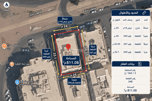 عمارة 811.08 متر مربع واجهة شمالية الصفاء، شمال جدة، جدة