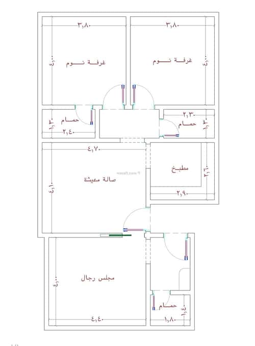 شقة 625.5 متر مربع ب 3 غرف الواحة، شرق جدة، جدة