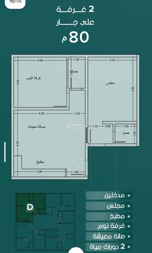 Apartment 529 SQM with 2 Bedrooms Al Rawdhah, North Jeddah, Jeddah