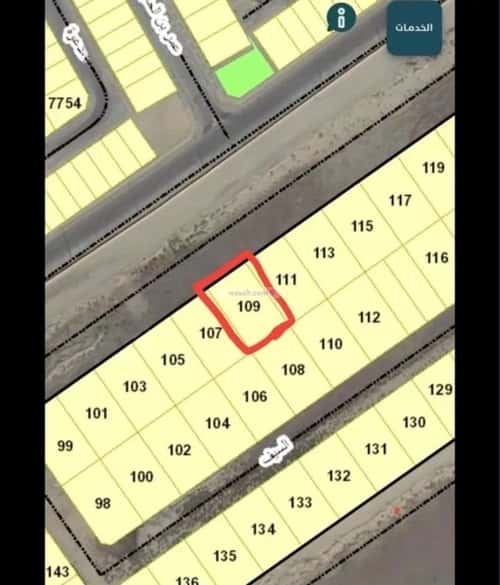 Land 1044.5 SQM Facing North on 40m Width Street Al-Iskan Al-Janoubi, Aldammam