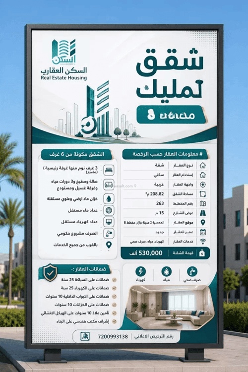 Apartment 208.82 SQM with 6 Bedrooms Al-Mohammadiyah 2, Jazan