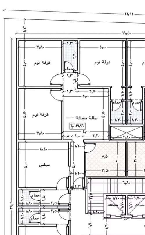 Apartment 127.52 SQM with 3 Bedrooms Al Wahah, East Jeddah, Jeddah