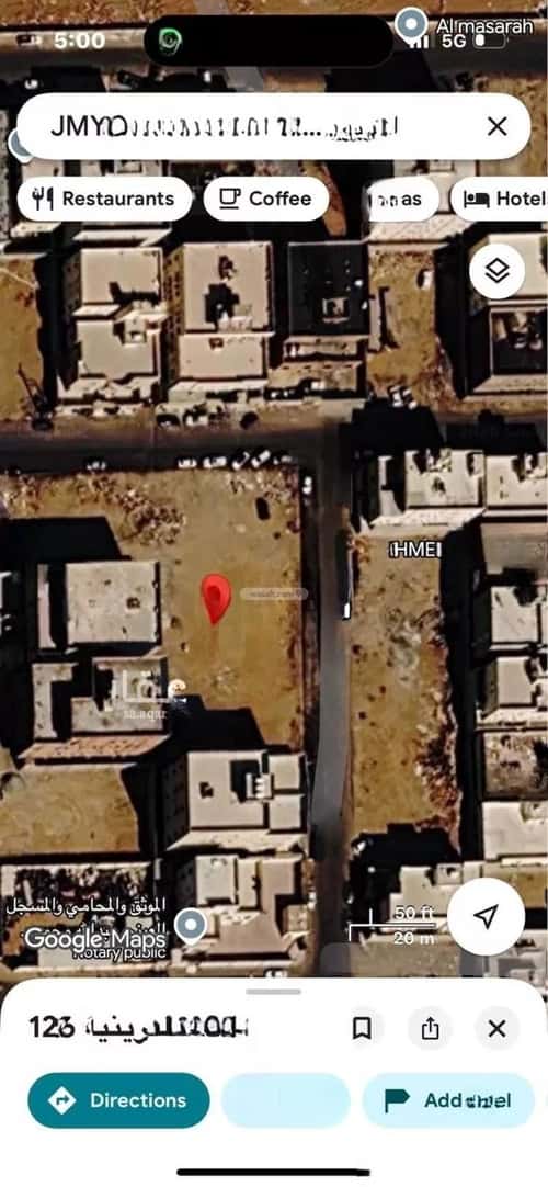 Land 828 SQM Facing East on 15m Width Street Al Qryenah, South Jeddah, Jeddah