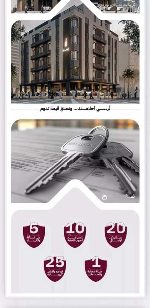 شقة 2250 متر مربع ب 4 غرف الريان، شرق جدة، جدة