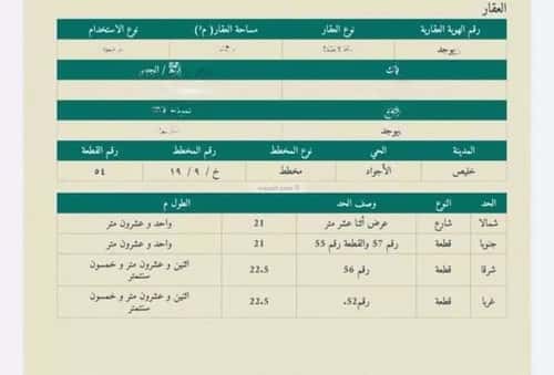 أرض 472.5 متر مربع شمالية على شارع 15م البرقاء، خليص