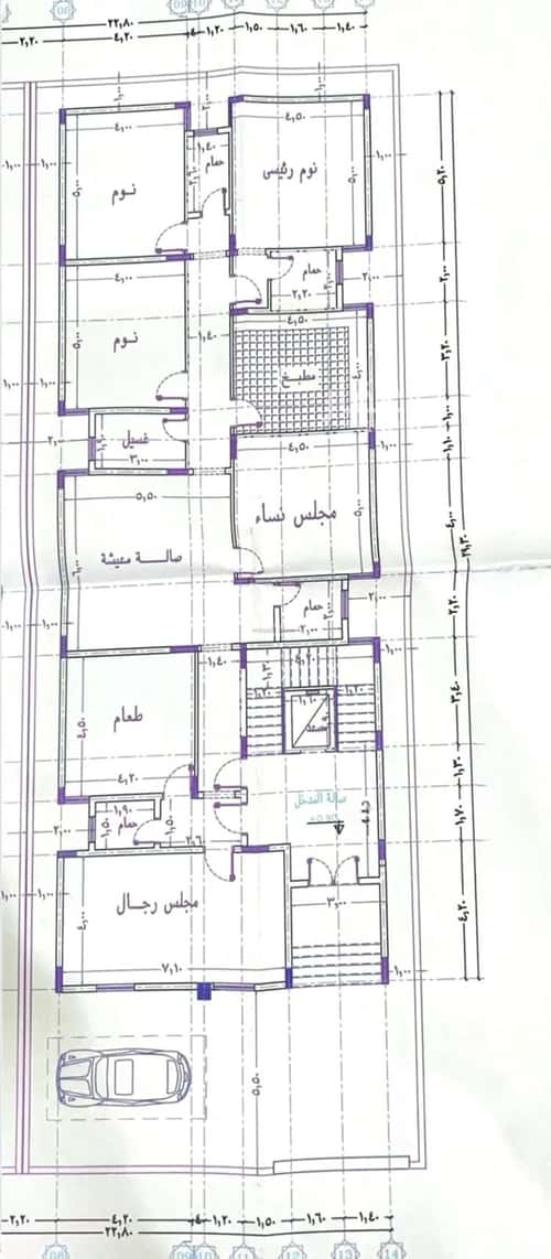 Villa 450 SQM Facing East on 25m Width Street Alshamehalgadeed, Makkah Al Mukarramah