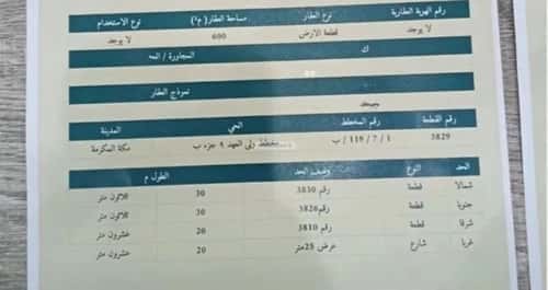 أرض 600 متر مربع غربية على شارع 25م شعب عامر، مكة المكرمة