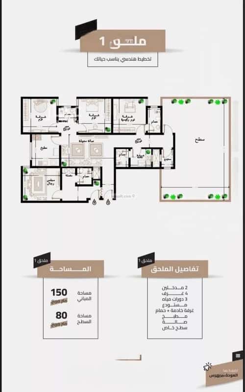 Apartment 130.55 SQM with 3 Bedrooms Aljameaa, Makkah Al Mukarramah