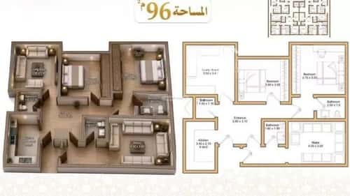شقة 76.56 متر مربع ب 3 غرف الهجرة، مكة المكرمة