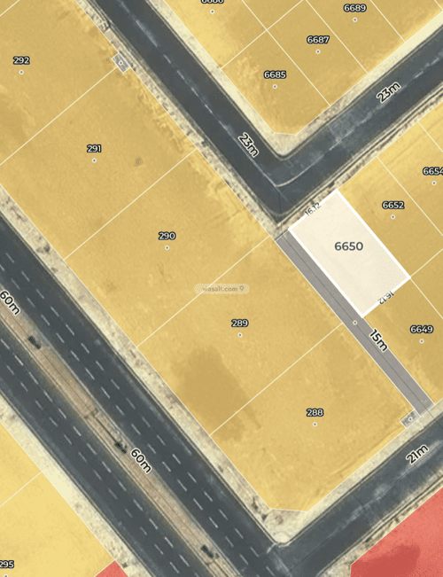 Land 480 SQM Facing South West on 20m Width Street An-Nadheem, East Riyadh, Riyadh