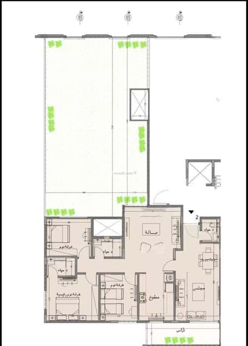 Apartment 136 SQM with 3 Bedrooms An-Nada, North Riyadh, Riyadh